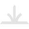 Ekena Millwork Richland Architectural Grade PVC Gable Bracket, 48"W x 32"H x 2"D x 4"F, 16/12 Pitch GBP048X32X0204RIC00 - alternate 5